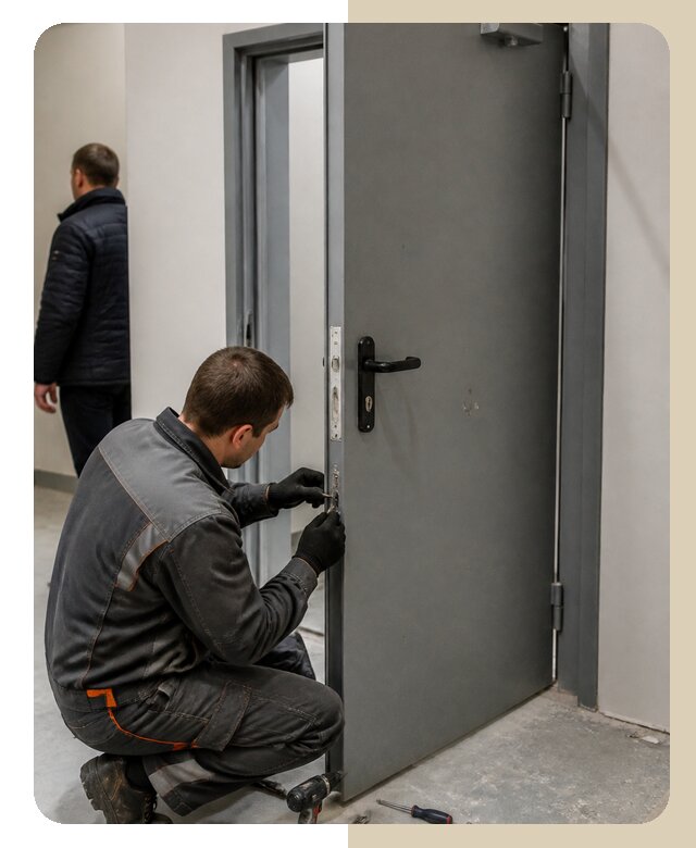Ремонт противопожарной двери в Южном-Сахалинске по цене 6715 р. | ДвериЛегко-Южн
